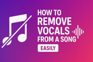 How to Remove Vocals from a Song Easily